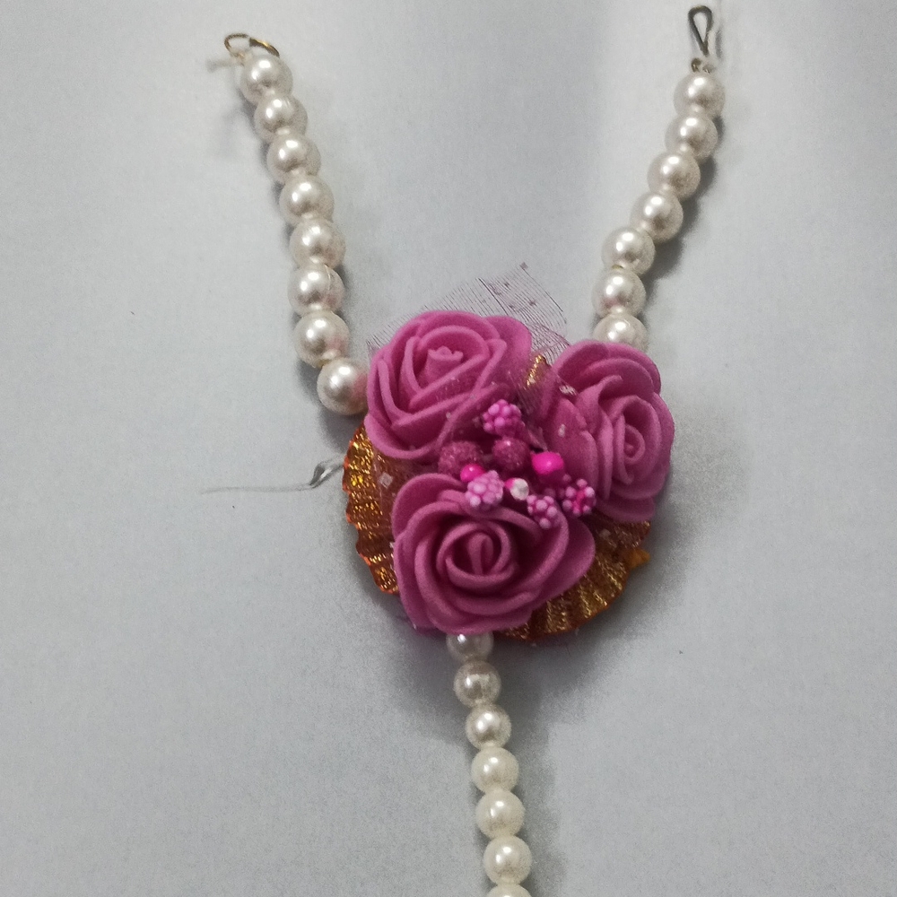 Pink beautiful Flower jewellery for haldi (no negotiation) - Picture 8 of 8